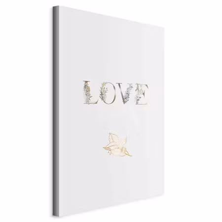 Canvastavla - Love is strength part vertical