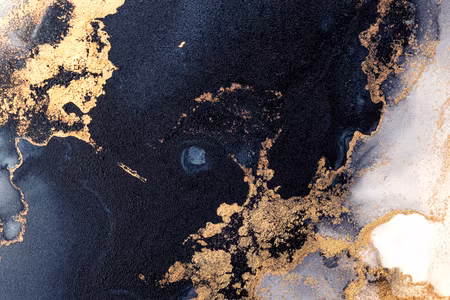 Canvastavla - Marble and navy blue abstract by the