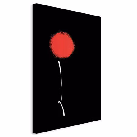 Canvastavla - Minimalist flower part vertical