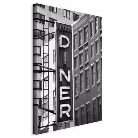 Canvastavla - New york neon sign part vertical