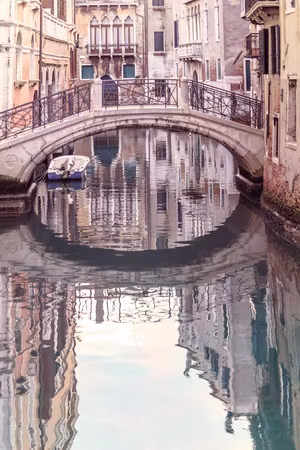 Canvastavla - Noon in venice part vertical