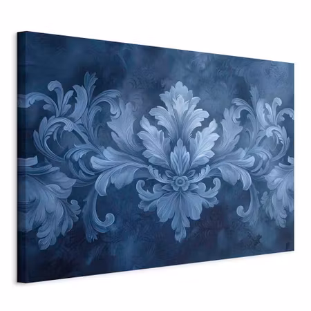 Canvastavla - Ornament in blue and cool colors