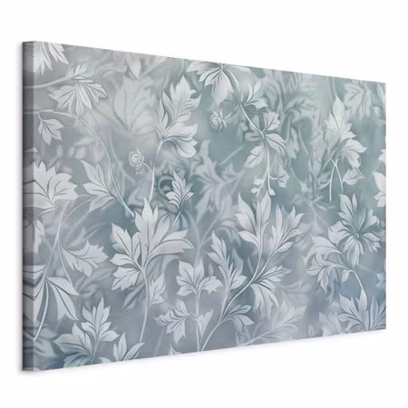 Canvastavla - Ornaments in worn muted turquoises