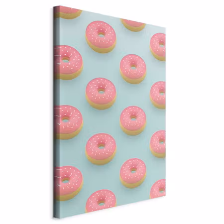 Canvastavla - Pastel donuts part vertical