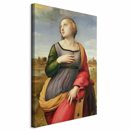 Canvastavla - Rafael santi st catherine of