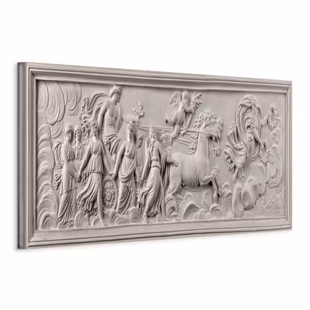 Canvastavla - Relief apollo and muses