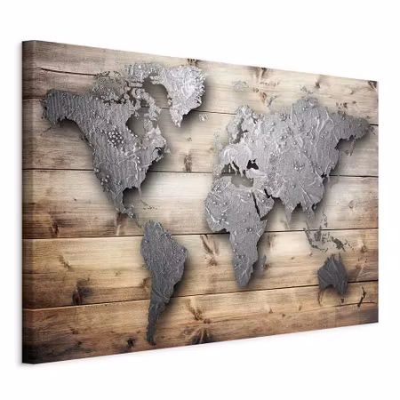 Canvastavla - Silver world