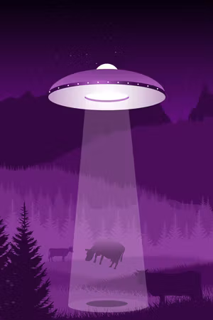 Canvastavla - Ufo part vertical