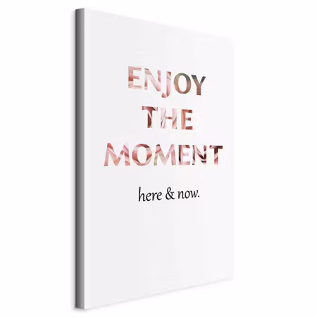 Canvastavla - Unique moment part english text on