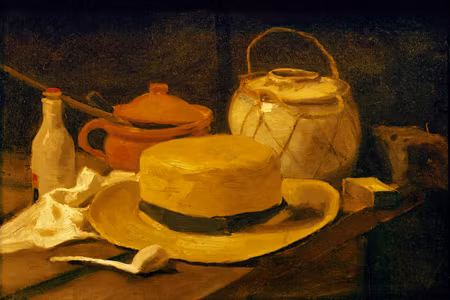Canvastavla - Vincent van gogh still life with hat