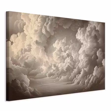 Canvastavla - Whisper of illuminated clouds soft