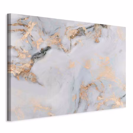 Canvastavla - White stone elegant marble with