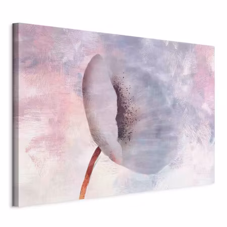 Canvastavla - Windy flower part wide