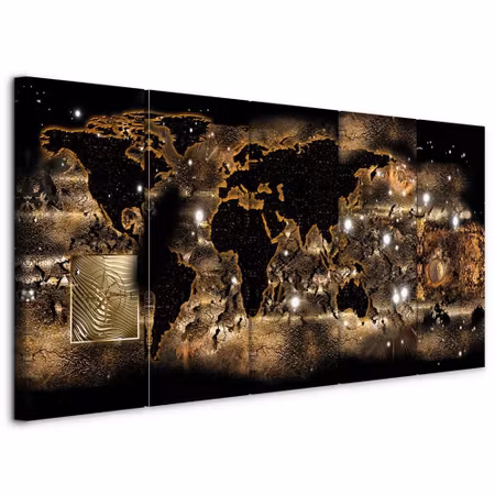 Canvastavla - World at night