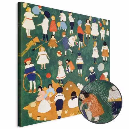 Premium canvastavla - Kazimir malevich children