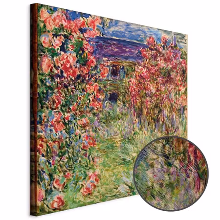 Premium canvastavla - Claude monet la maison dans