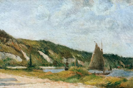 Premium canvastavla - Paul gauguin the sailing