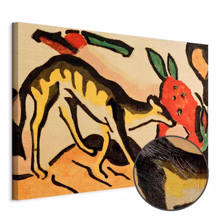 Premium canvastavla - Franz marc fabeltier