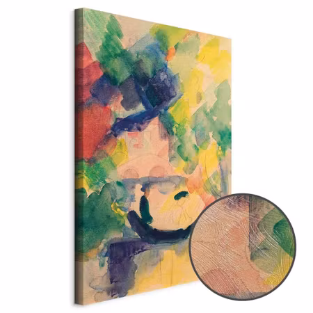 Premium canvastavla - August macke couple in the