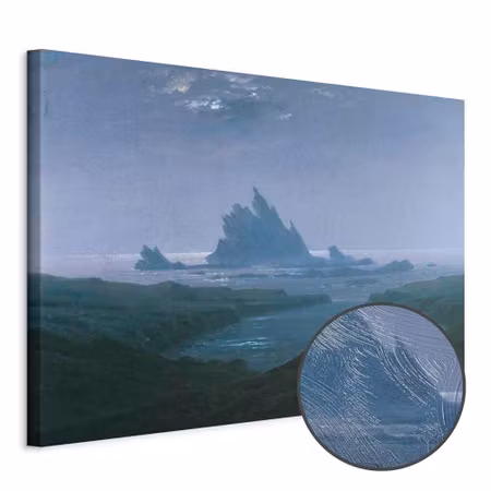 Premium canvastavla - Caspar david friedrich cliff