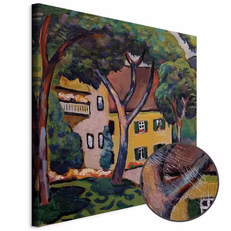 Premium canvastavla - August macke staudacherhaus