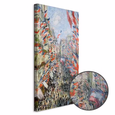 Premium canvastavla - Claude monet the rue