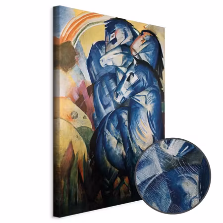 Premium canvastavla - Franz marc the tower of blue