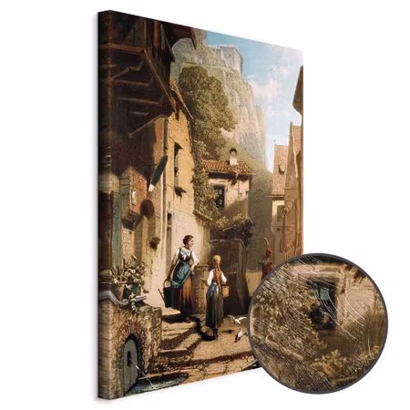 Premium canvastavla - Carl spitzweg im dachst