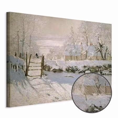 Premium canvastavla - Claude monet the magpie