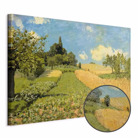 Premium canvastavla - Alfred sisley grain fields