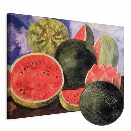 Premium canvastavla - Frida kahlo viva la vida