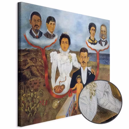 Premium canvastavla - Frida kahlo my grandparents