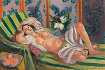 Premium canvastavla - Henri matisse reclining