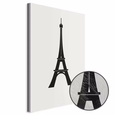 Premium canvastavla - Eiffel tower simple graphics