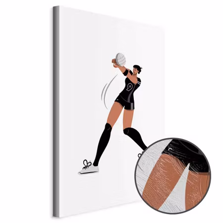 Premium canvastavla - Female volleyball player