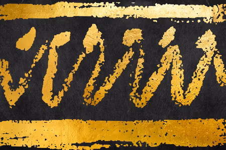 Premium canvastavla - Gold seal wide
