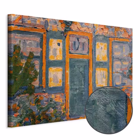 Premium canvastavla - Piet mondrian house in