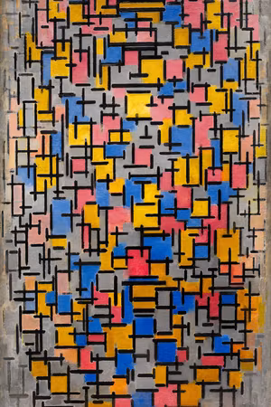 Premium canvastavla - Piet mondrian composition