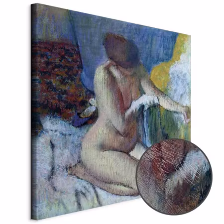Premium canvastavla - Edgar degas after the bath