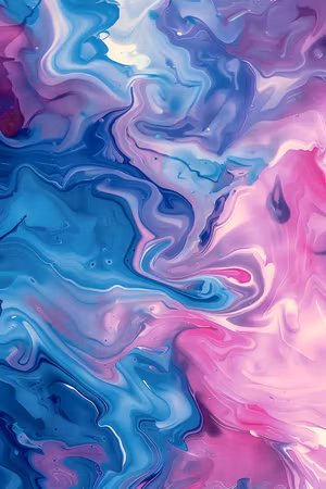 Premium canvastavla - Night flows - abstract waves