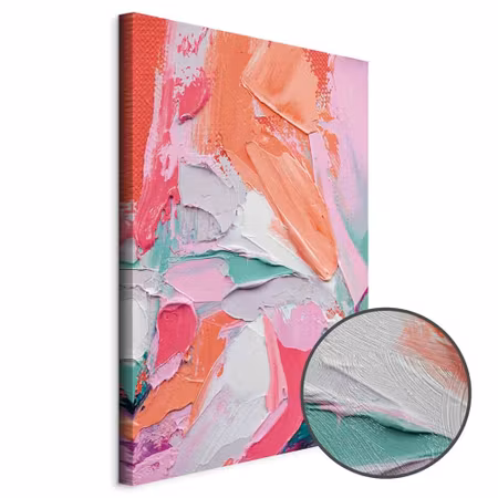 Premium canvastavla - Energetic colors - abstract