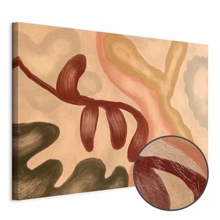 Premium canvastavla - Colorful shapes worn-out