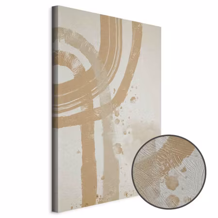 Premium canvastavla - Beige minimalism