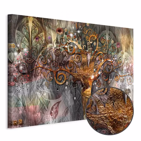 Premium canvastavla - Gold tree