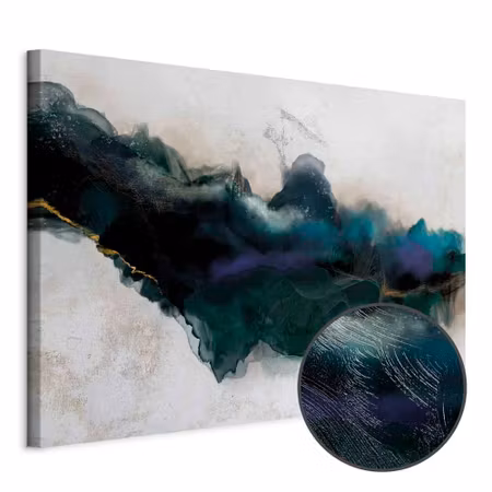 Premium canvastavla - Rift of blue wide