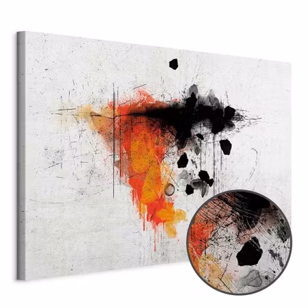 Premium canvastavla - Expression of red wide
