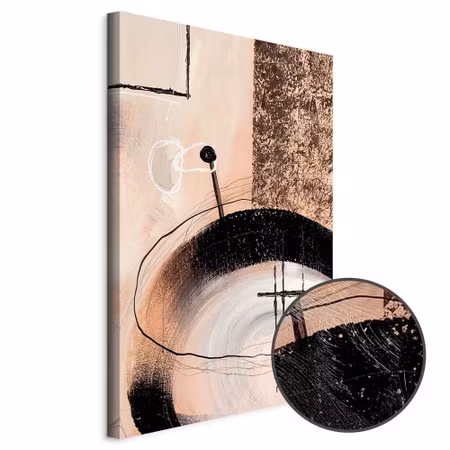 Premium canvastavla - Art of shapes - hand-painted
