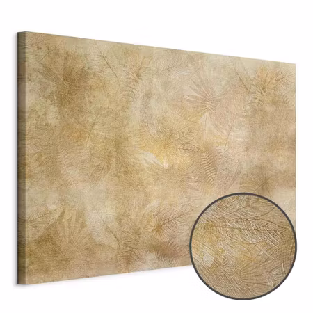 Premium canvastavla - Vintage leaves wide
