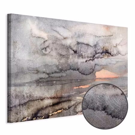 Premium canvastavla - Connected clouds wide