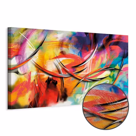 Premium canvastavla - Dance of the rainbow